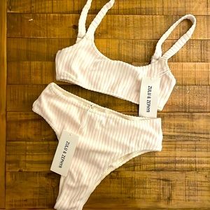 Cord toweling bikini